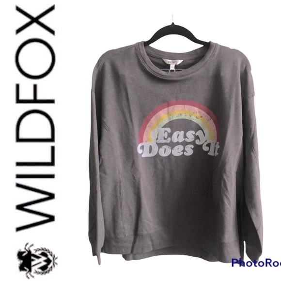 WILDFOX Easy Does It Sommers Sweatshirt S, M, L NWT - Picture 2 of 5